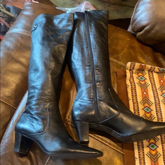 Cole Haan Shoes - Cole Haan tall black leather 8.5 boots